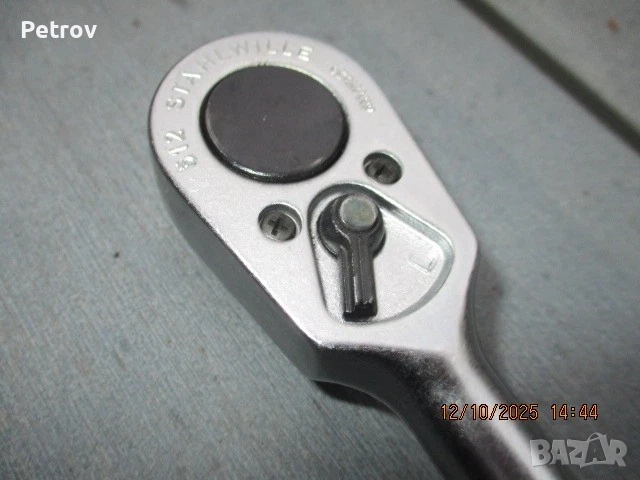STAHLWILLE 512 - MADE IN GERMANY - ORIGINAL - 1/2" ЧИСТО НОВА PROFI Тресчотка !! Супер Качественна !, снимка 3 - Винтоверти - 52251953