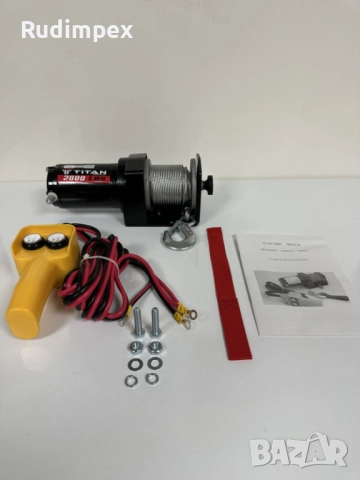 Лебедка 2000 lbs , 907 кг, 12V, електрическа, снимка 10 - Аксесоари и консумативи - 52468437