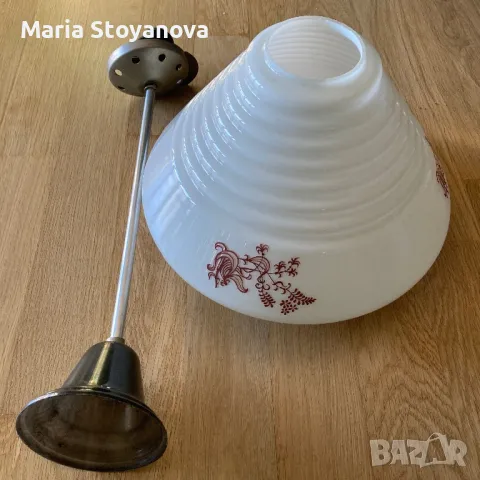 Стъклен пендел/лампа, снимка 2 - Лампи за таван - 48104475