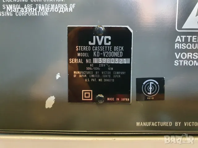 Касетен дек JVC KD-V200 В отлично техническо състояние, много добър външен вид., снимка 9 - Декове - 47589723