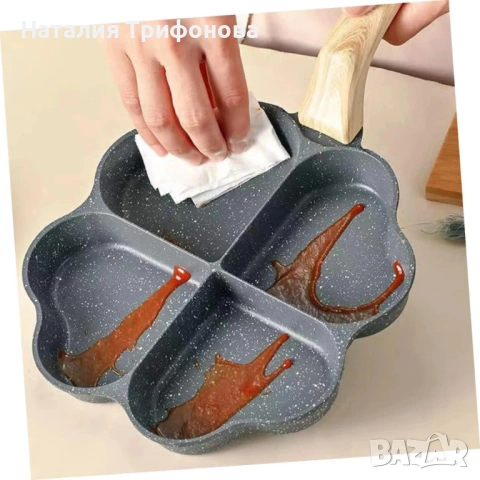 Тиган за пържене на яйца, палачинки, пържени картофи, индукция  сърце, снимка 4 - Съдове за готвене - 53213507