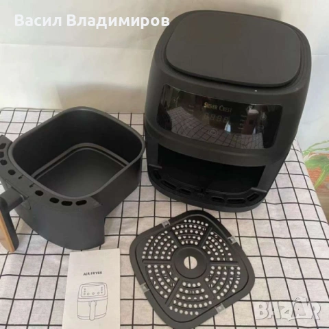 ред за готвене с горещ въздух Silver Crest S-18, 8 литра, 2400 W