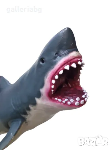  Голяма гумена акула, снимка 2 - Фигурки - 48689251