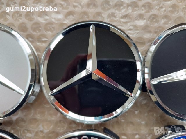 Капачки за джанти Мерцедес Mercedes 75мм външен размер, снимка 3 - Аксесоари и консумативи - 36013164