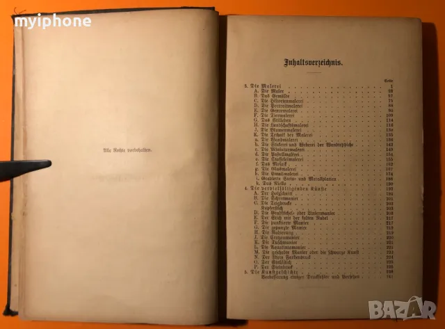 Стара Книга Изкуство История на Изкуствата Алвин Шулц 1884 г. на Немски, снимка 5 - Антикварни и старинни предмети - 49296538