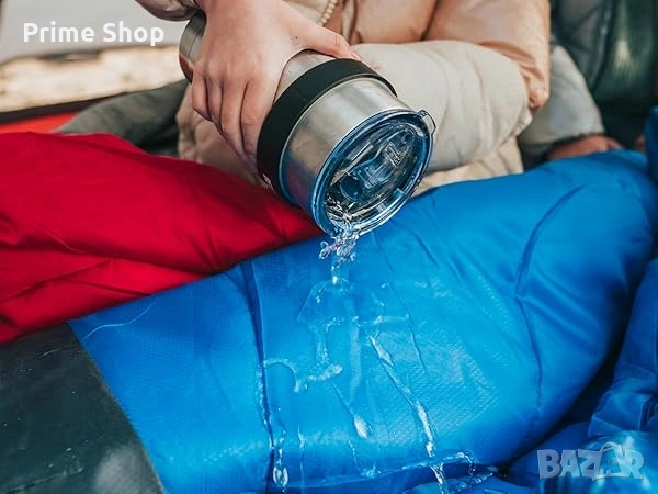 Спален чувал MalloMe, 3-сезонен, водоустойчив, до 183см, снимка 11 - Надуваеми легла - 53753579