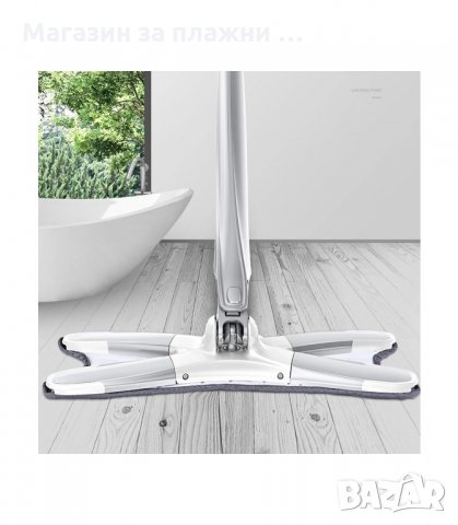 Х ОБРАЗЕН МОП С ЗА ПОД С ФУНКЦИЯ ЗА ИЗСТИСКВАНЕ НА ПАРЦАЛА - код 2524, снимка 4 - Мопове, кофи, четки и метли - 34194306