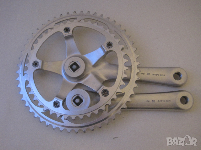 Campagnolo Athena D040-комплект шосейни курбели-Ретро, снимка 9 - Части за велосипеди - 33644254