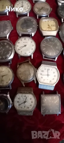 30бр Стари руски мъжки ръчни часовници , снимка 3 - Антикварни и старинни предмети - 53735147