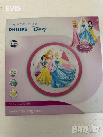 Деска LED лампа за стена или таван от серията Philips Disney Princess , снимка 3 - Детски нощни лампи - 50601875