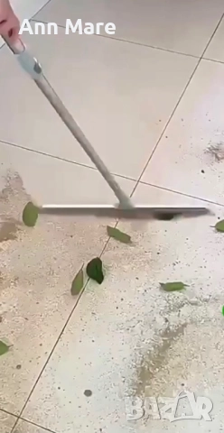 Метла с разтегателна силиконова шпатула