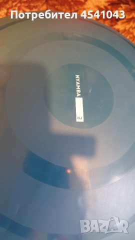 Фитнес топка Nyamba 65 см + помпа Decathlon – почти нови, комплект или поотделно, снимка 3 - Фитнес уреди - 51577500