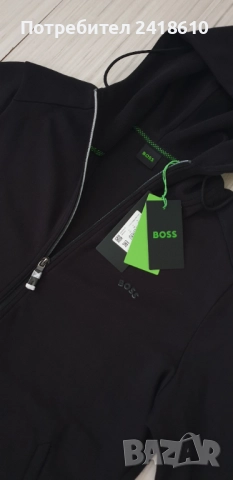 Hugo Boss Saggy Curved Full Zip Hoodie Mens Size M НОВО! ОРИГИНАЛ! Мъжка Качулка с цял цип!