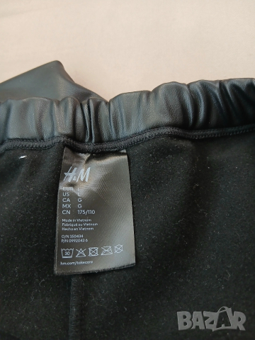 Черен кожен панталон, дамски, снимка 3 - Панталони - 53868870