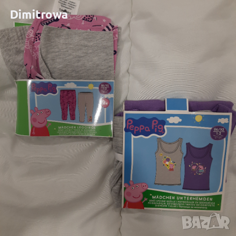 р-р86/92см Peppa Pig комплект 2бр потничета и 2бр клинчета