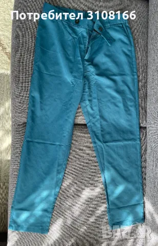 Тюркоазен/син Мъжки НОВ панталон, снимка 2 - Панталони - 47509646