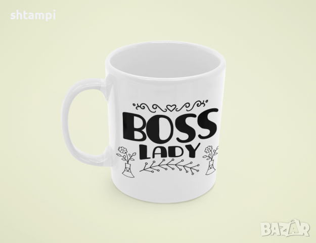 Чаша Boss Lady Любов,Подарък,Рожден Ден,Изненада,Мама,Майка,Обич,Празник,