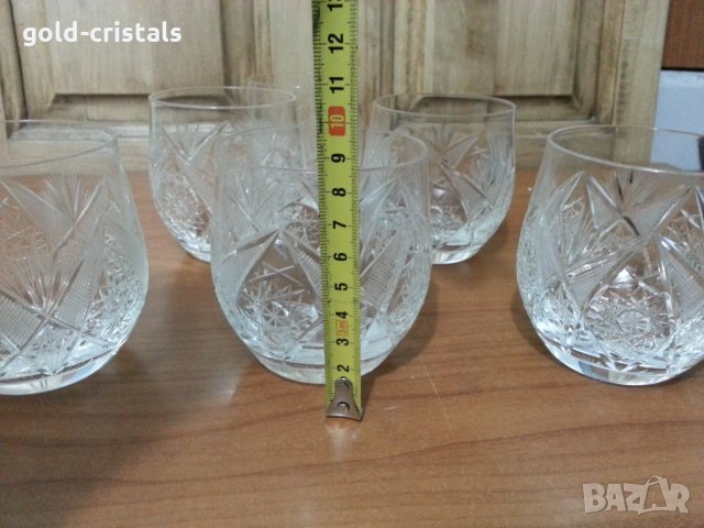 Кристални чаши, снимка 4 - Антикварни и старинни предмети - 35858464