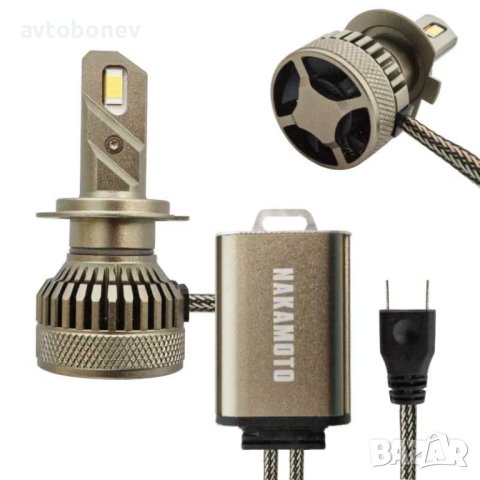 LED Крушки NAKATOMI(NAKAMOTO) H7/12-24V/60W CANBUS, снимка 3 - Аксесоари и консумативи - 41308005