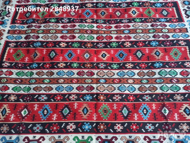 Чипровски килим, модел "Пиротски", снимка 11 - Антикварни и старинни предмети - 42140663