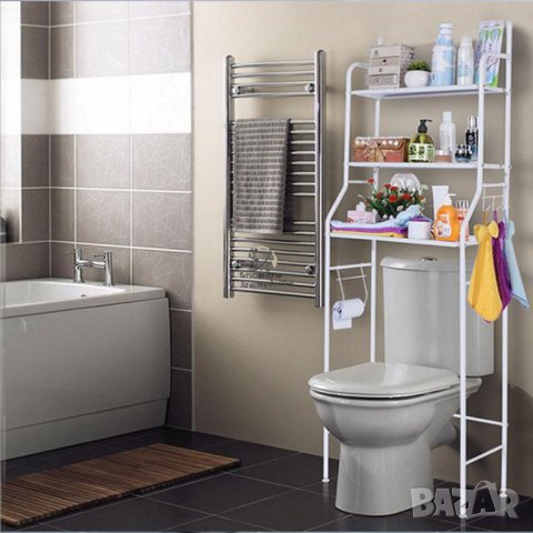 Нов Стелаж/етажерка над пералня, тоалетна, ъглова етажерка за баня и още, снимка 11 - Етажерки - 40473202