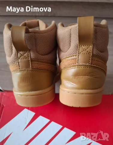 Nike Сникърси Court Borough Mid 2 Boot Кафяв , снимка 5 - Детски маратонки - 50342916