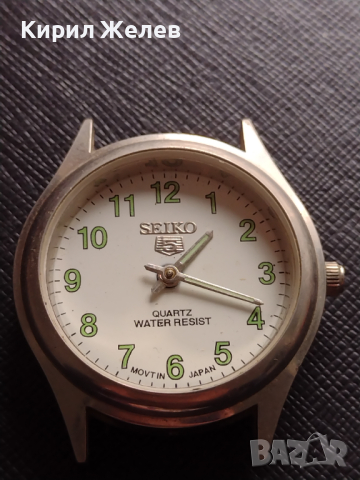 Часовник SEIKO QUARTZ WATER RESIST JAPAN MOVT без стъкло за части колекция 43604, снимка 1 - Други - 44774161