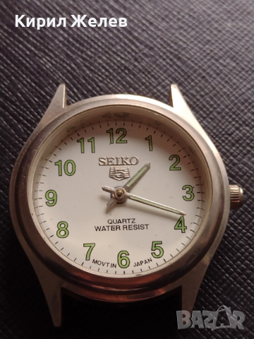 Часовник SEIKO QUARTZ WATER RESIST JAPAN MOVT без стъкло за части колекция 43604