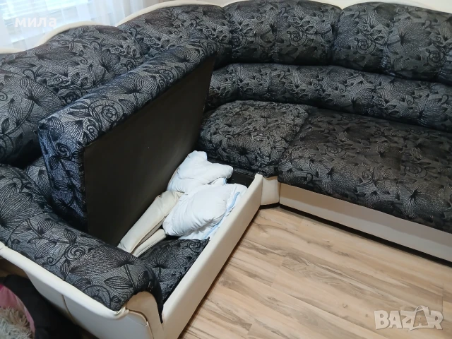 Ъглов диван с дясна част , снимка 5 - Дивани и мека мебел - 51221054