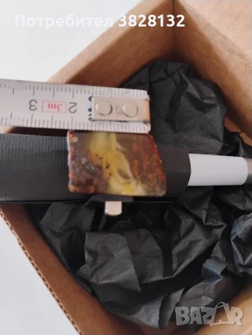 пръстен с кехлибар, снимка 9 - Пръстени - 50971390