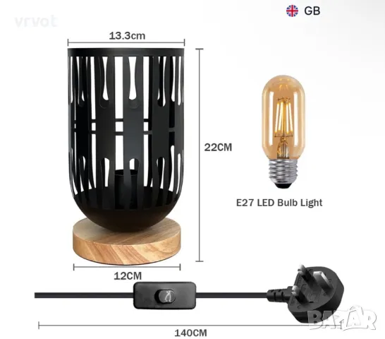 Настолната лампа HHMTAKA съчетава стил и функционалност, снимка 3 - Настолни лампи - 49298052