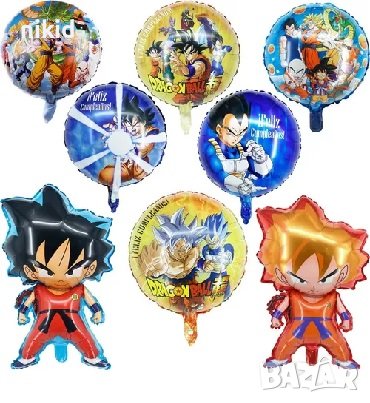 Dragon Ball драгон бол парти банер надпис топер топери балон балони, снимка 2 - Други - 42171090