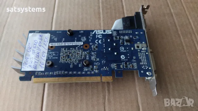  Видео карта NVidia GeForce Asus ENGT520 V2 HDMI 1024MB GDDR3 64bit PCI-E, снимка 7 - Видеокарти - 43359272