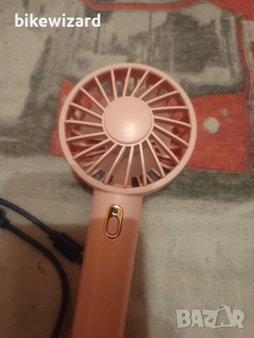 Вентилатор ръчен 3 степени презареждаща батерия, снимка 3 - Друга електроника - 53831486