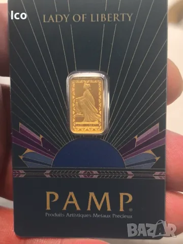 Златно кюлче PAMP "Lady of Liberty" 