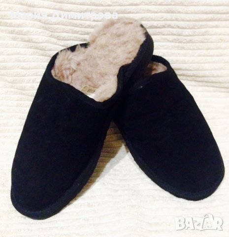 Топли пантофи естествена агнешка кожа НОВИ, снимка 5 - Пантофи - 38857062