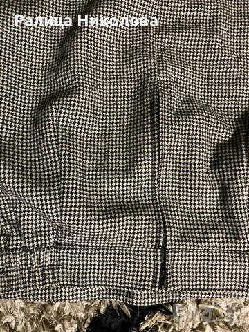 Дамска офис пола с висока талия пепит Л , снимка 5 - Поли - 52812658