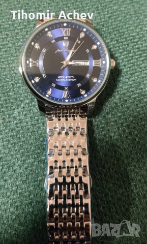 Нов ръчен часовник кварцов ден дата водоустойчив, снимка 8 - Мъжки - 44499373