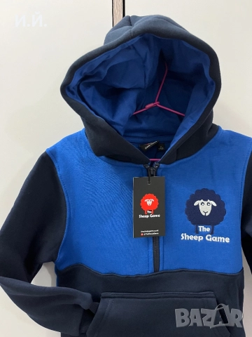 Детски суичър с качулка в тъмносиньо, снимка 2 - Детски анцузи и суичери - 52426670