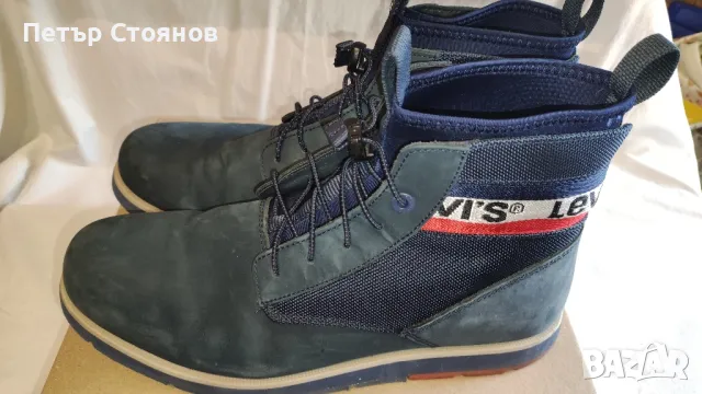 Елегантни мъжки боти от естествена кожа LEVIS №44, снимка 4 - Мъжки боти - 50149957