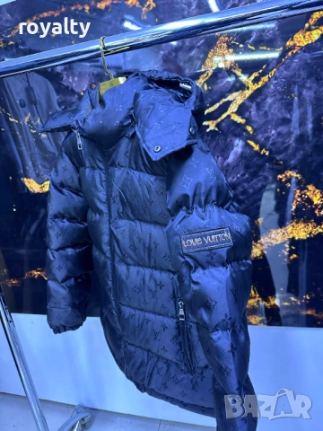 Louis Vuitton Зимно Мъжко Яке Реални Снимки , снимка 3 - Якета - 53295555