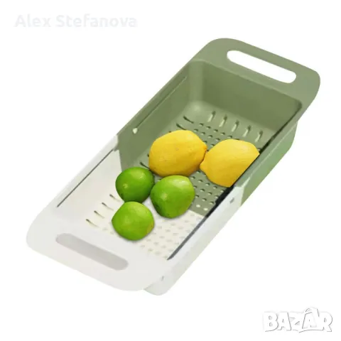 Универсална разтегателна поставка за мивка – здрав и практичен отцедник, снимка 1