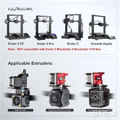 Скоба за преобразуване UniTak3D Ender 3 Direct Drive Upgrade за Ender 3 V2, Ender 3 Pro , снимка 6 - Други стоки за дома - 55898734