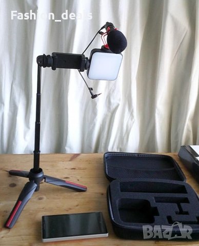 Нов Комплект за видео заснемане със смартфон с адаптери Lightning и Type-C Трипод Стойка, снимка 8 - Друга електроника - 42314745