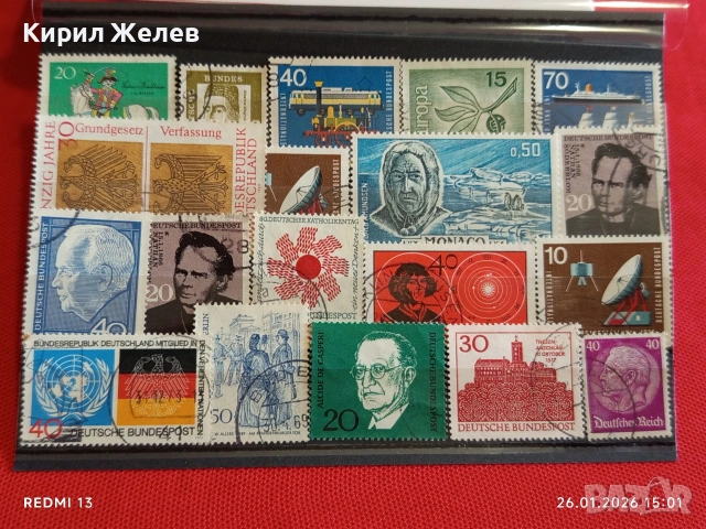 Стари пощенски марки от цял свят смесени ЛИЧНОСТИ,КОСМОС, КОРАБИ за КОЛЕКЦИЯ 51588, снимка 10 - Филателия - 53231812