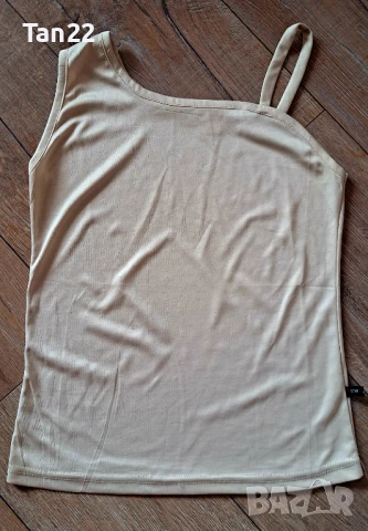 Дамски бежов потник , снимка 4 - Потници - 51237118