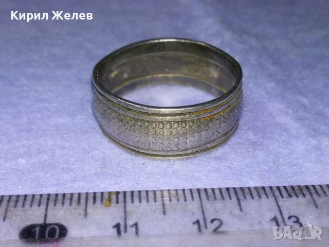 Стар ОРНАМЕНТИРАН СРЕБЪРЕН РЕТРО ПРЪСТЕН ОКСИДИРАНО СРЕБРО 925 МАЙСТОРСКА ИЗРАБОТКА Тип ХАЛКА 40622, снимка 3 - Антикварни и старинни предмети - 42646410