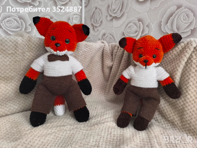 Коледно джудже, гном, плетена плюшена играчка, амигурум, снимка 5 - Плюшени играчки - 52708095