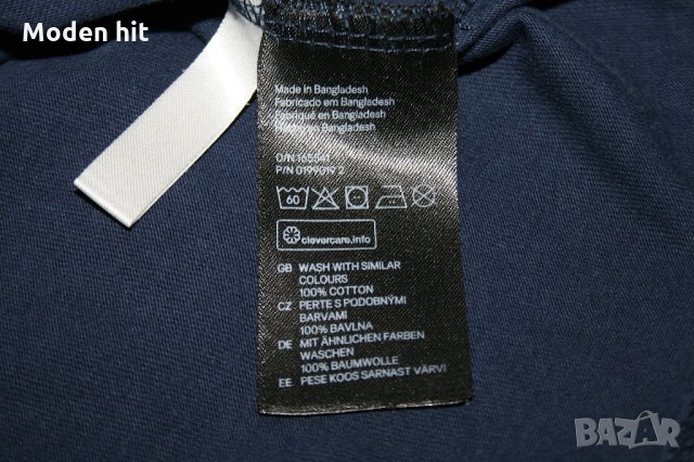 H&M тъмно синя блуза за момче размер 122-128 см., снимка 3 - Детски Блузи и туники - 34121895