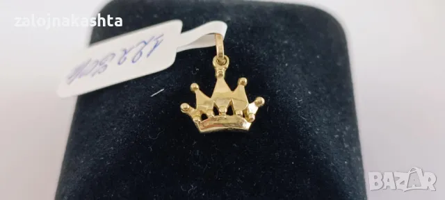 Нова Златна висулка корона-0,85гр/14кр
